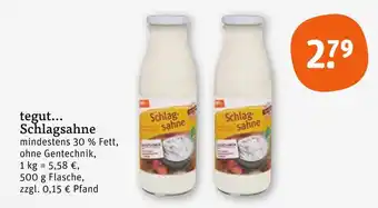 tegut Tegut... schlagsahne Angebot