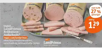 tegut Landprimus brühwurst-aufschnitt Angebot