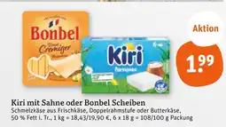 tegut Kiri mit sahne oder bonbel scheiben Angebot