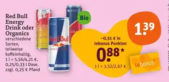 tegut Red bull energy drink Angebot