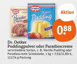 tegut Dr. oetker puddingpulver vanille Angebot