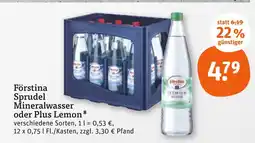 tegut Förstina sprudel mineralwasser Angebot