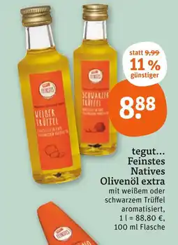 tegut Tegut... feinstes natives olivenöl extra mit weißem trüffel Angebot