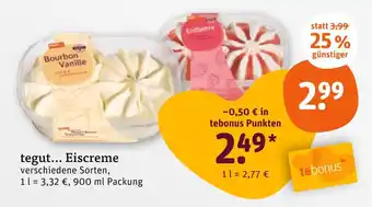 tegut Tegut... eiscreme bourbon vanille Angebot