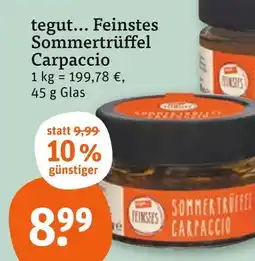 tegut Tegut... feinstes sommertrüffel carpaccio Angebot