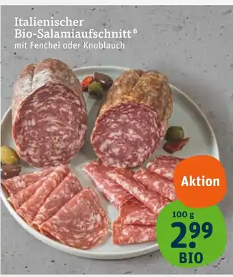 tegut Italienischer bio-salamiaufschnitt Angebot