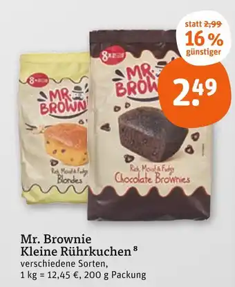 tegut Mr. brownie kleine rührkuchen Angebot