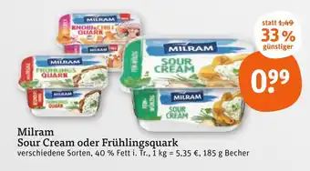 tegut Milram sour cream Angebot