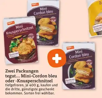 tegut Tegut... mini-cordon bleu oder -knusperschnitzel Angebot