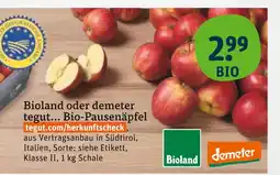 tegut Bioland bio-pausenäpfel Angebot