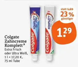 tegut Colgate zahncreme komplett Angebot