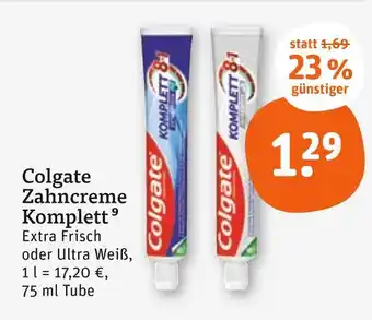 tegut Colgate zahncreme komplett Angebot