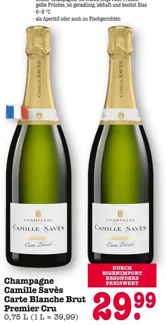 E-Center Camille savès champagne camille savès carte blanche brut premier cru Angebot