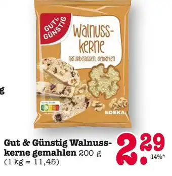 E-Center Gut & günstig walnusskerne gemahlen Angebot