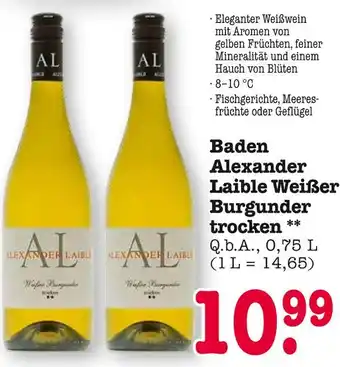 E-Center Alexander laible baden alexander laible weißer burgunder trocken Angebot