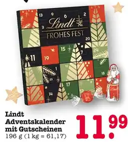 E-Center Lindt adventskalender mit gutscheinen Angebot