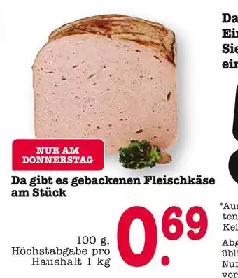 E-Center Gebackenen fleischkäse Angebot