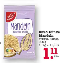 E-Center Gut & günstig mandeln blanchiert, gehackt Angebot