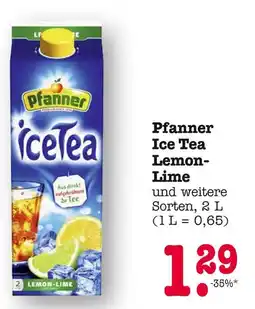 E-Center Pfanner ice tea lemon-lime Angebot