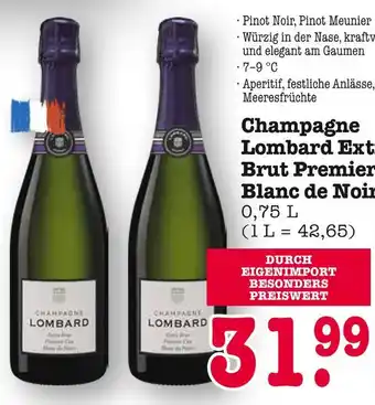 E-Center Lombard champagne lombard extra brut premier blanc de noirs Angebot