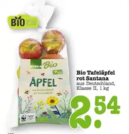 E-Center Edeka bio bio tafeläpfel rot santana Angebot