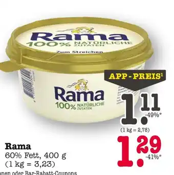 E-Center Rama rama 100% natürliche zutaten Angebot