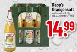 trinkgut Rapp's orangensaft Angebot