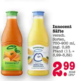 E-Center Innocent säfte Angebot