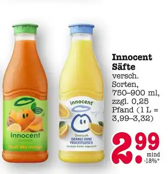 E-Center Innocent säfte Angebot