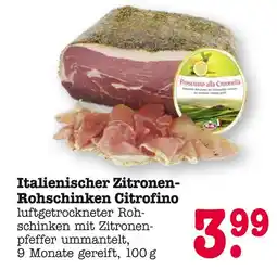 E-Center Italienischer zitronen-rohschinken citrofino Angebot