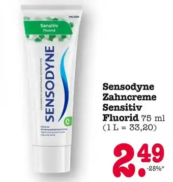 E-Center Sensodyne zahncreme sensitiv fluorid Angebot