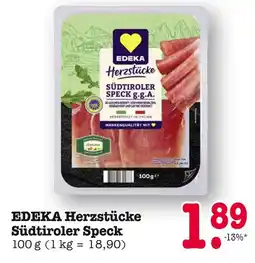E-Center Edeka herzstücke südtiroler speck g.g.a Angebot