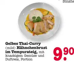 E-Center Gelbes thai-curry (mild) hähnchenbrust im tempurateig Angebot