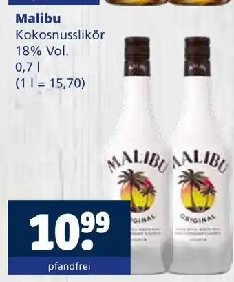 Getränkewelt Malibu kokosnusslikör Angebot