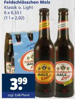 Getränkewelt Feldschlösschen malz klassik Angebot