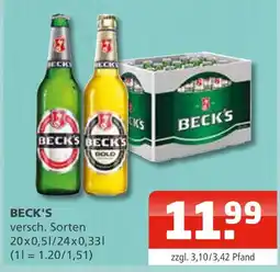 Getränke Oase Beck's Angebot