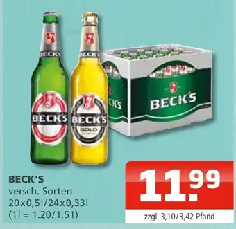 Getränke Oase Beck's Angebot