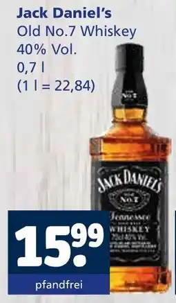 Getränkewelt Jack daniel's old no.7 whiskey Angebot