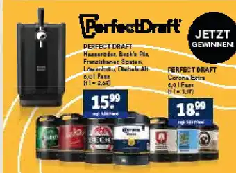 Getränkewelt Perfect draft hausmarke, beck's pils, franziskaner, spaten, löwenbräu, diebels alt Angebot