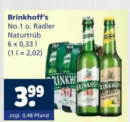 Getränkewelt Brinkhoff's no.1 o. radler naturtrüb Angebot