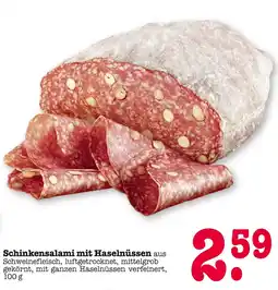 E-Center Schinkensalami mit haselnüssen Angebot
