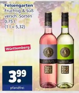 Getränkewelt Felsengarten fruchtig & süß Angebot