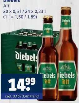Getränkewelt Diebels alt Angebot