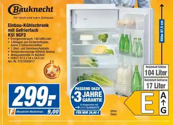 expert Techno Land Bauknecht Einbau-Kuhlschrank mit Gefrierfach | KSI 9GF2 Angebot