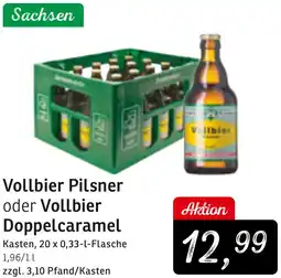 KONSUM Vollbier Pilsner oder Vollbier Doppelcaramel Angebot