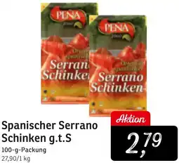 KONSUM Spanischer Serrano Schinken g.t.S Angebot