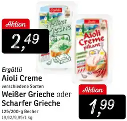KONSUM Aioli Creme Weißer Grieche oder Scharfer Grieche Angebot