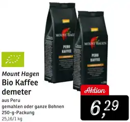KONSUM Bio Kaffee demeter Angebot