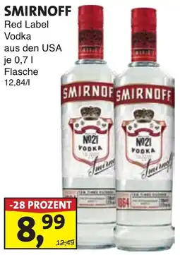 Lösch Depot SMIRNOFF Red Label Vodka Angebot