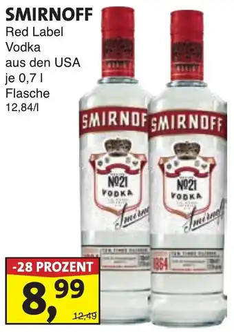 Lösch Depot SMIRNOFF Red Label Vodka Angebot